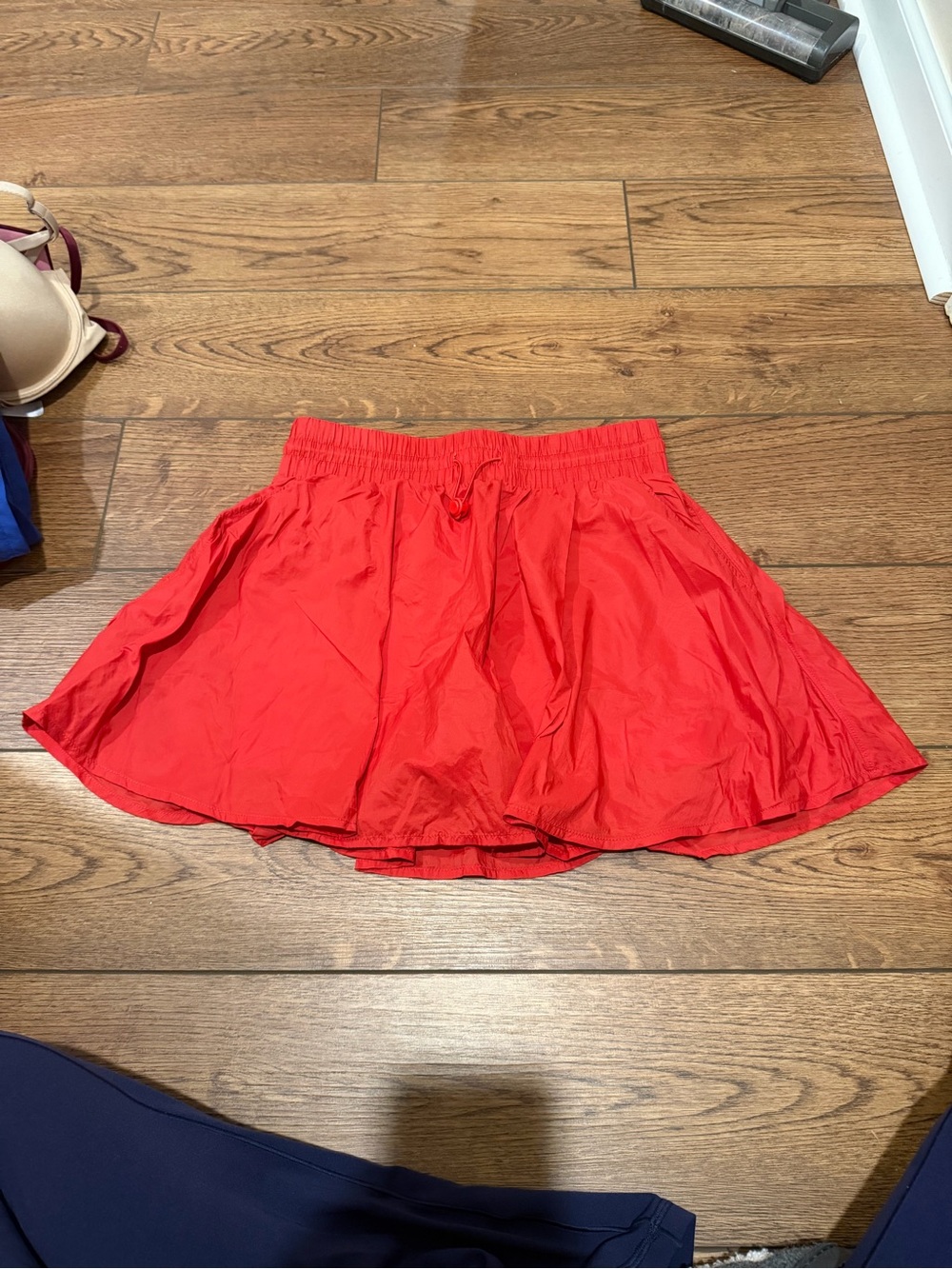 Sincerely Jules Red Circle Skirt - Elastic Waist